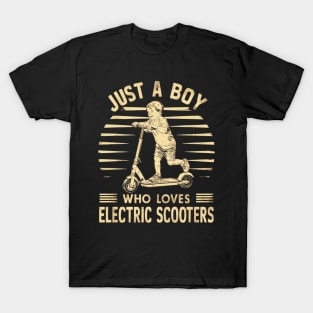 just a boy who loves electric scooters T-Shirt